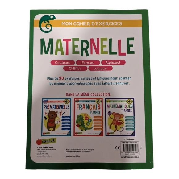 French Edition Kindergarten Preparation  Workbook NWT - Picture 2 of 5